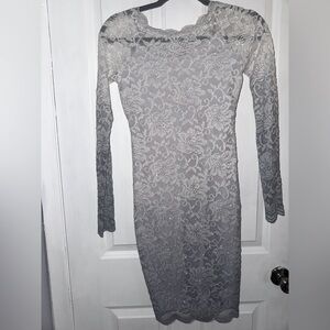 Silver Glitter mini dress